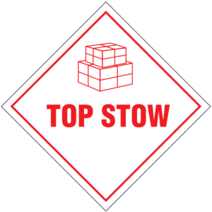Top Stow Label (500/Roll) 10cmx10cm