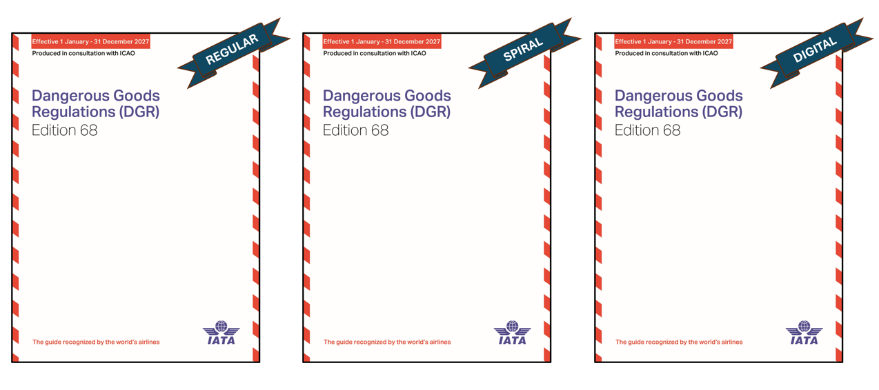 IATA DGR 68TH EDITION (2027) REGULAR/ SPIRAL BOUND & DIGITAL (Pre-sale)